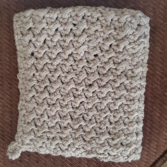 Handmade Crochet Dish Towel and Pot Holder 💯 Cotton - Picture 2 of 7